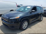 2014 Jeep Cherokee Sport Black vin: 1C4PJLAB7EW112425