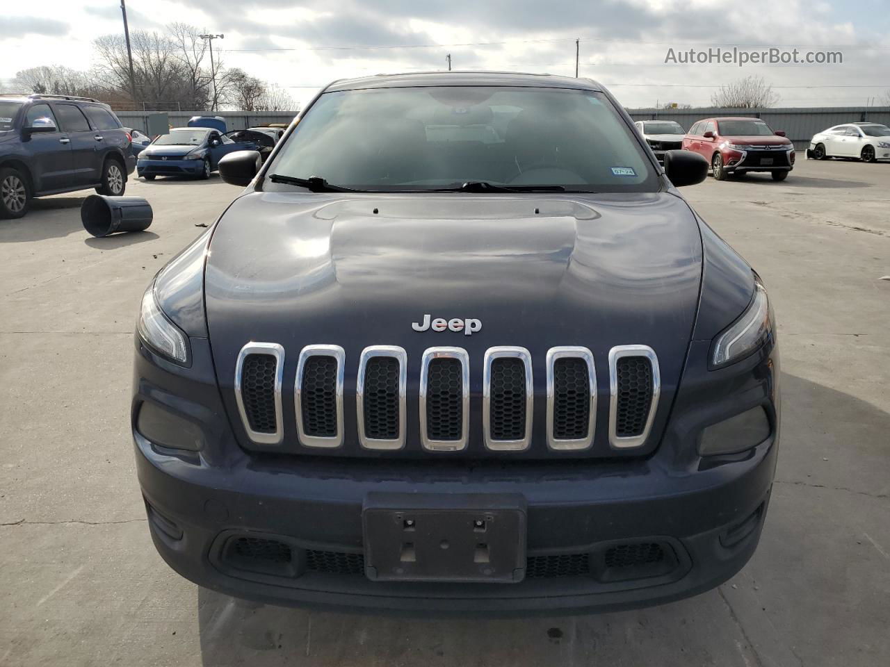 2014 Jeep Cherokee Sport Blue vin: 1C4PJLAB7EW194432