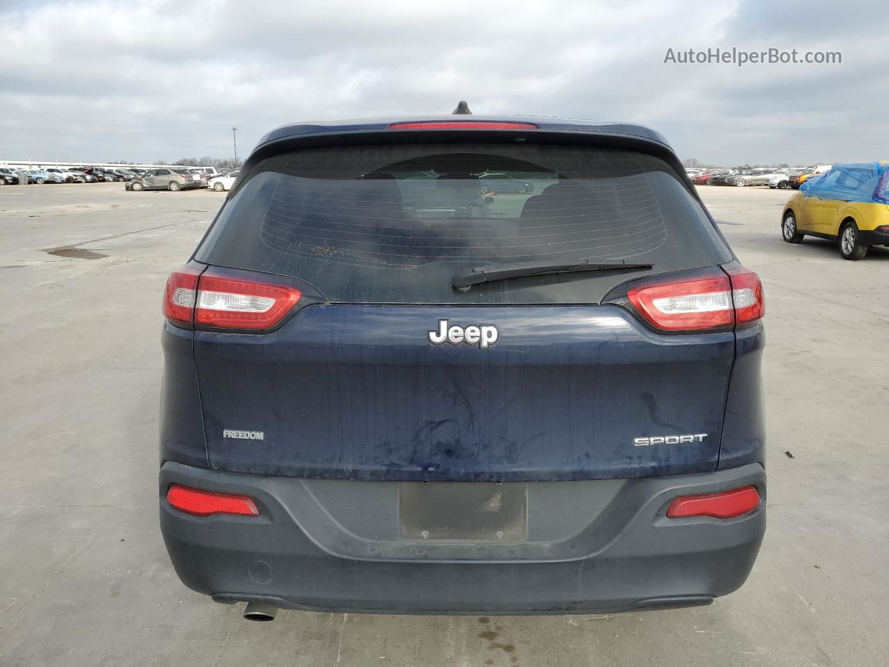 2014 Jeep Cherokee Sport Blue vin: 1C4PJLAB7EW194432