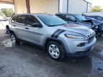 2015 Jeep Cherokee Sport Gray vin: 1C4PJLAB7FW596629