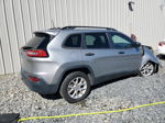 2016 Jeep Cherokee Sport Silver vin: 1C4PJLAB7GW207828