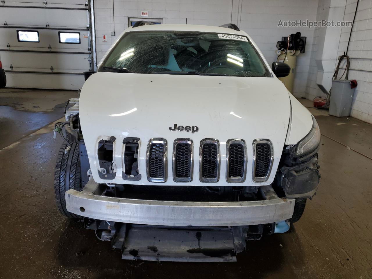 2016 Jeep Cherokee Sport White vin: 1C4PJLAB7GW257855