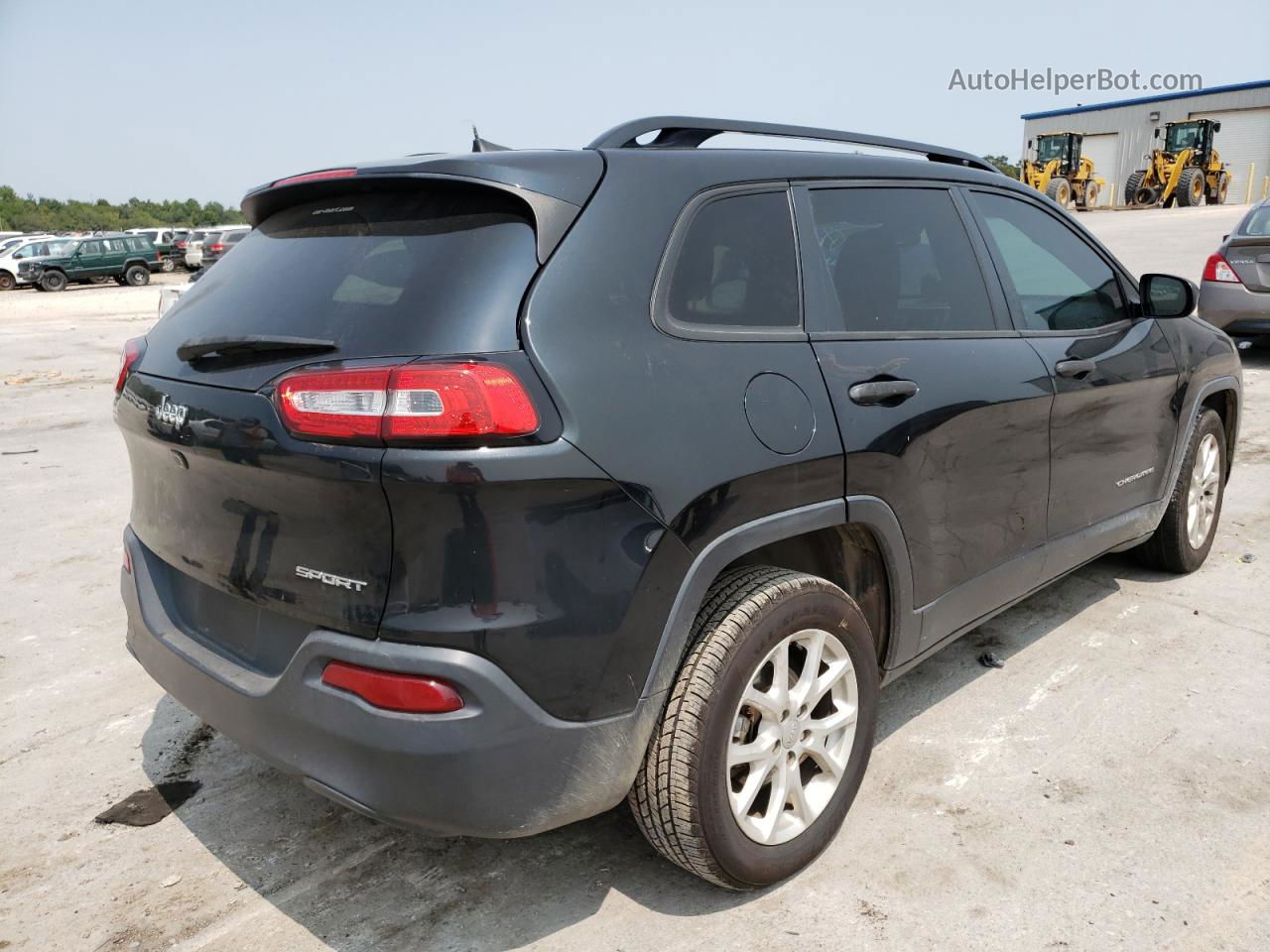 2016 Jeep Cherokee Sport Black vin: 1C4PJLAB7GW260111