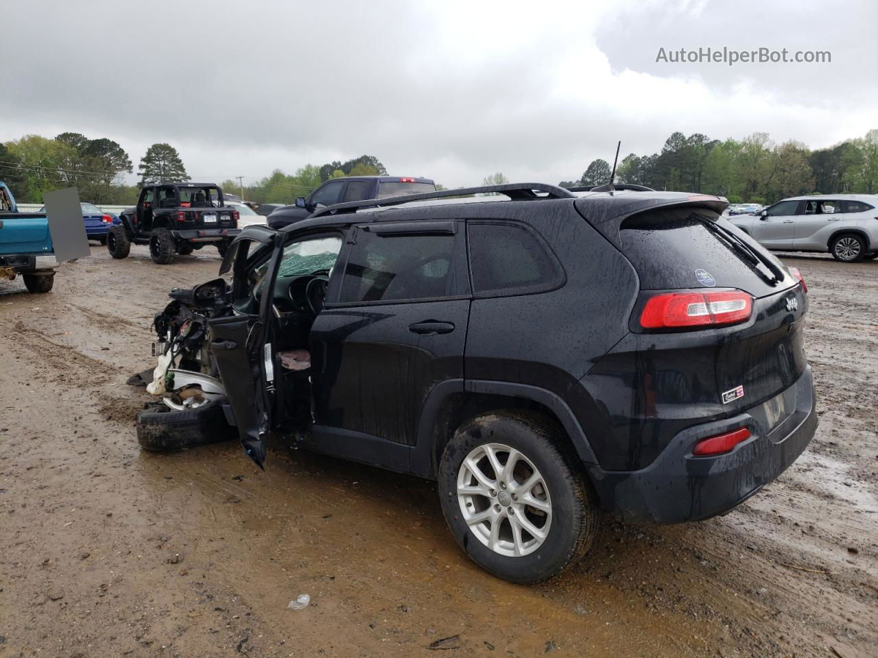 2016 Jeep Cherokee Sport Black vin: 1C4PJLAB7GW302924