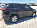 2014 Jeep Cherokee Sport Black vin: 1C4PJLAB8EW318823