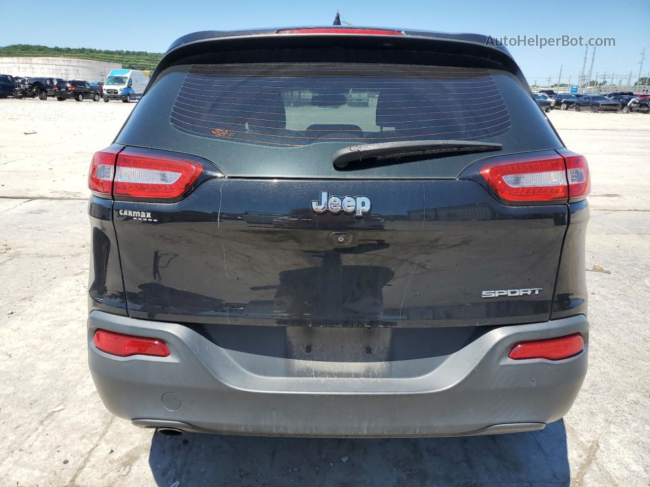 2014 Jeep Cherokee Sport Black vin: 1C4PJLAB8EW318823