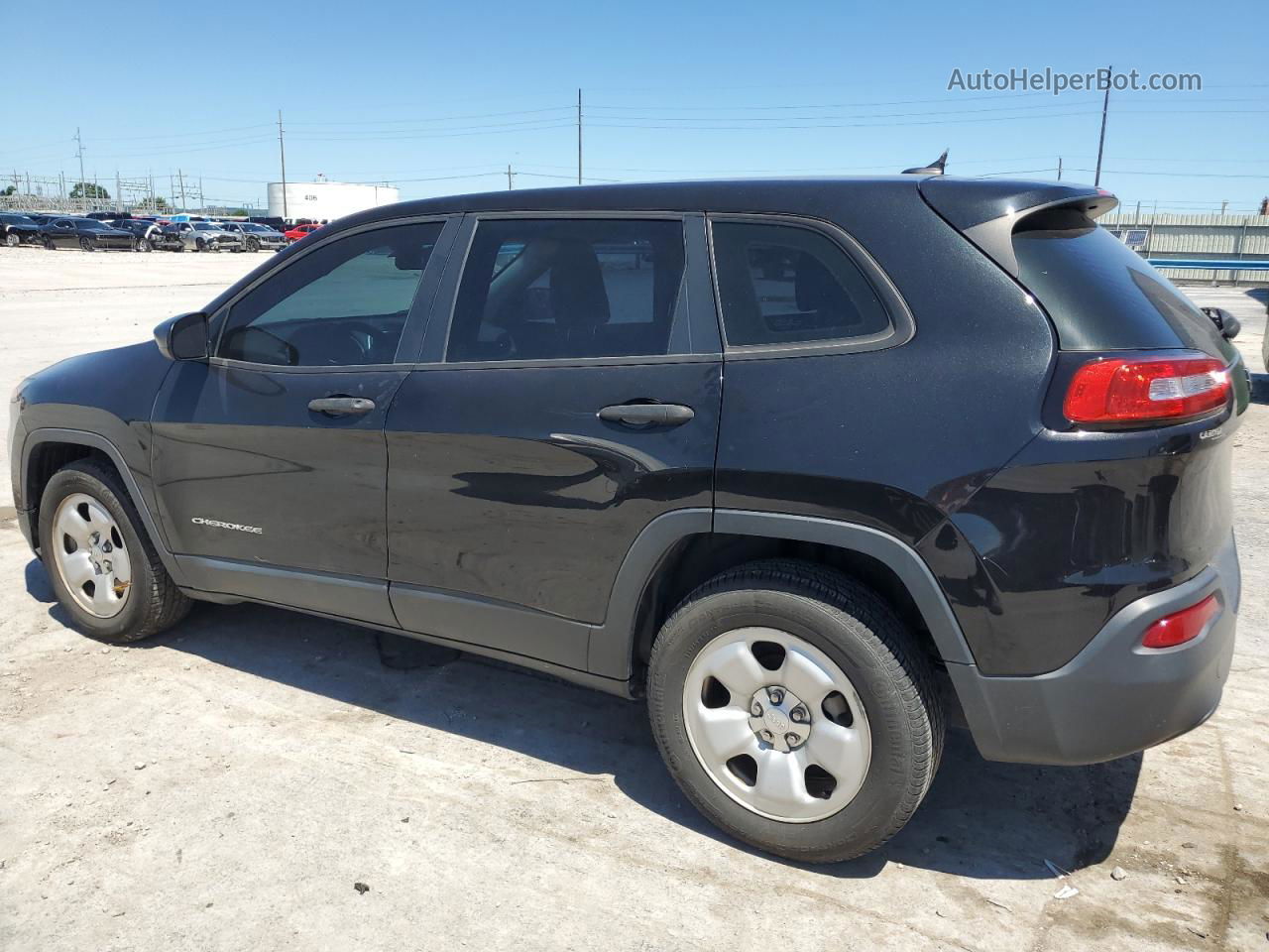 2014 Jeep Cherokee Sport Black vin: 1C4PJLAB8EW318823