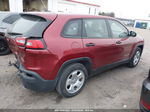 2015 Jeep Cherokee Sport Красный vin: 1C4PJLAB9FW596325