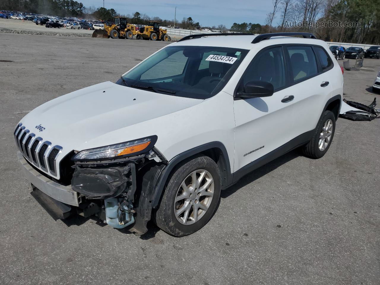 2015 Jeep Cherokee Sport Белый vin: 1C4PJLAB9FW760768