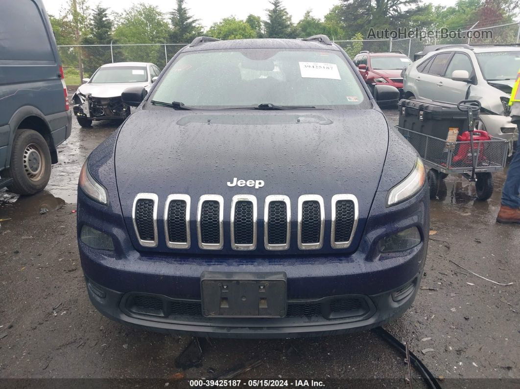 2015 Jeep Cherokee Sport Blue vin: 1C4PJLAB9FW761600