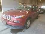 2016 Jeep Cherokee Sport Red vin: 1C4PJLAB9GW128001