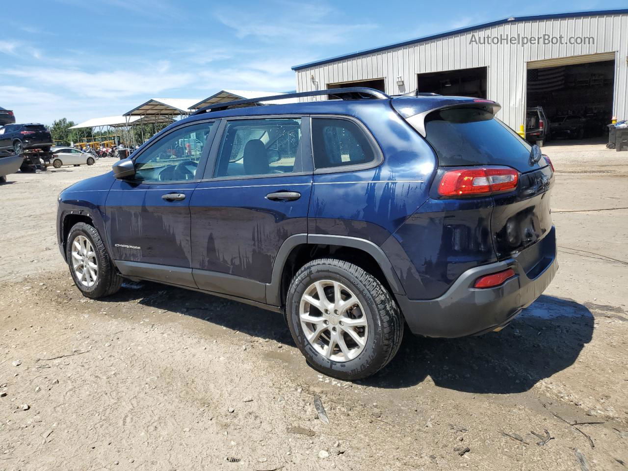 2016 Jeep Cherokee Sport Blue vin: 1C4PJLAB9GW159992