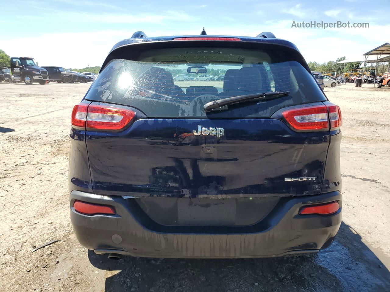 2016 Jeep Cherokee Sport Blue vin: 1C4PJLAB9GW159992