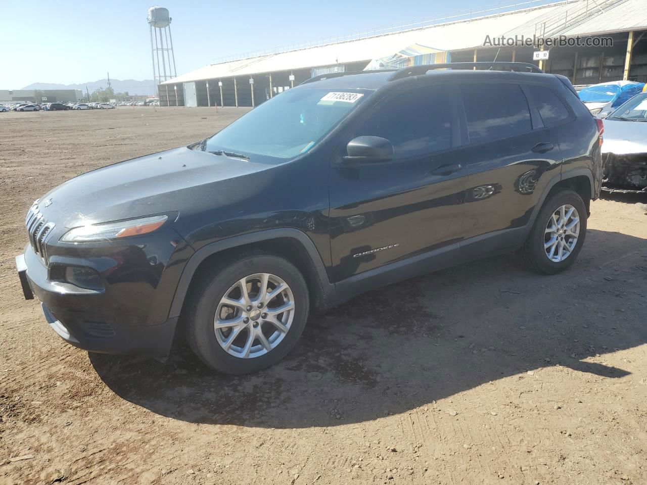 2016 Jeep Cherokee Sport Black vin: 1C4PJLAB9GW189977