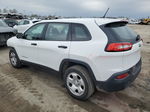 2016 Jeep Cherokee Sport White vin: 1C4PJLAB9GW274155