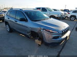 2015 Jeep Cherokee Sport Silver vin: 1C4PJLABXFW637206