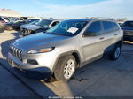 2015 Jeep Cherokee Sport Silver vin: 1C4PJLABXFW637206