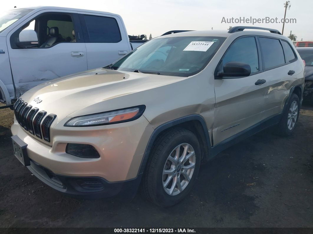 2015 Jeep Cherokee Sport Tan vin: 1C4PJLABXFW663160