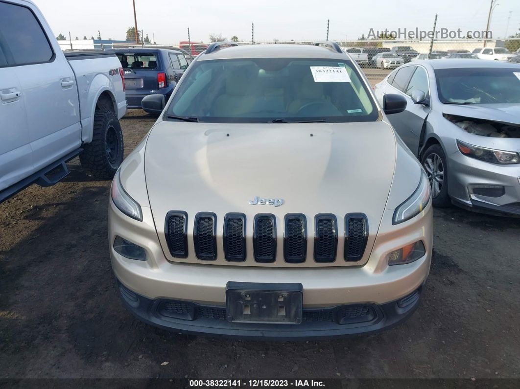 2015 Jeep Cherokee Sport Tan vin: 1C4PJLABXFW663160