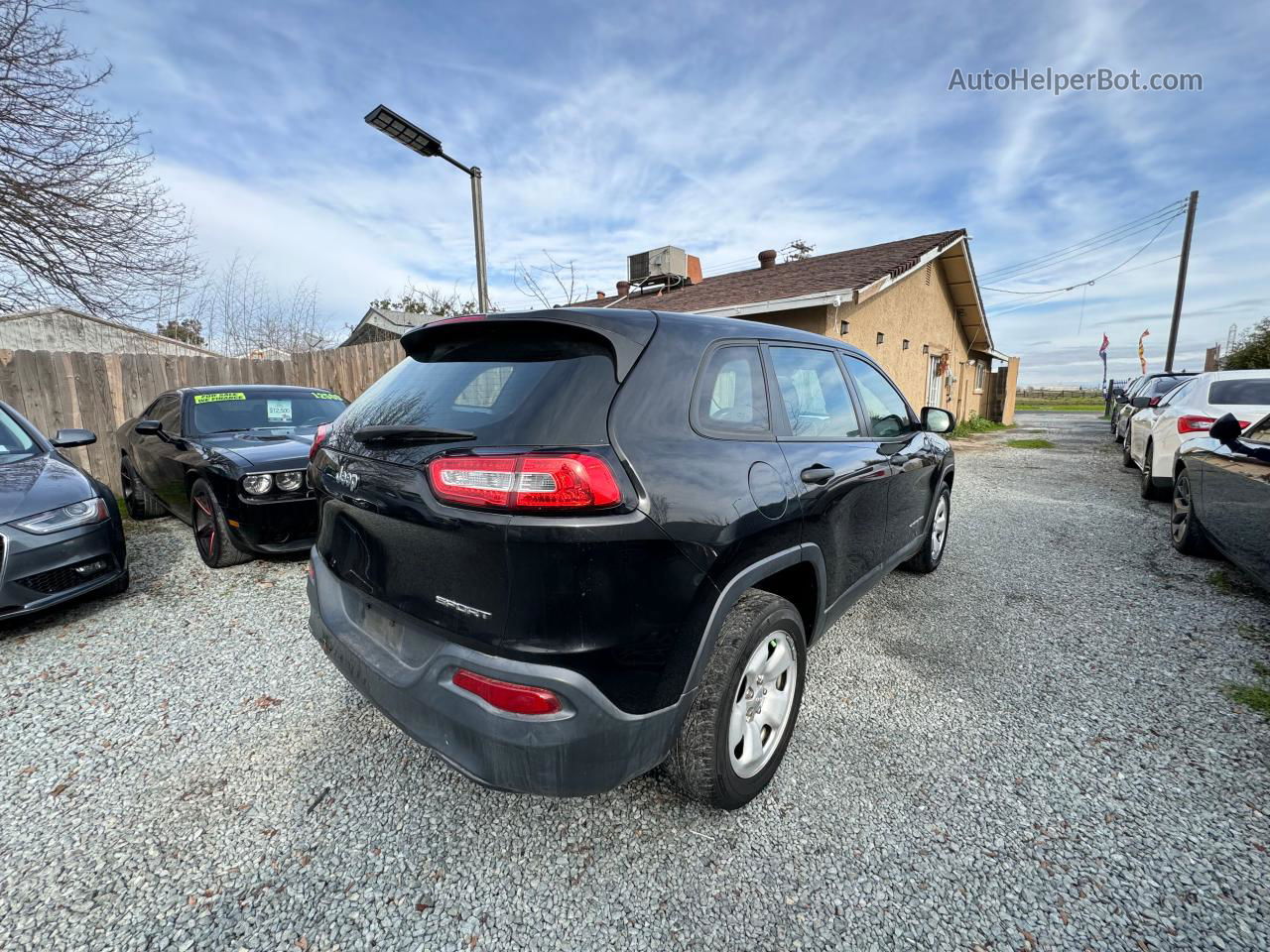 2016 Jeep Cherokee Sport Черный vin: 1C4PJLABXGW135605