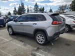 2016 Jeep Cherokee Sport Silver vin: 1C4PJLABXGW166997