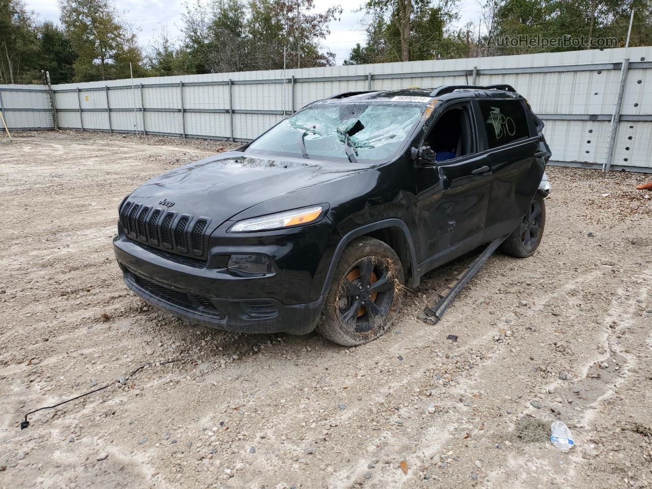 2016 Jeep Cherokee Sport Black vin: 1C4PJLAS7GW369409