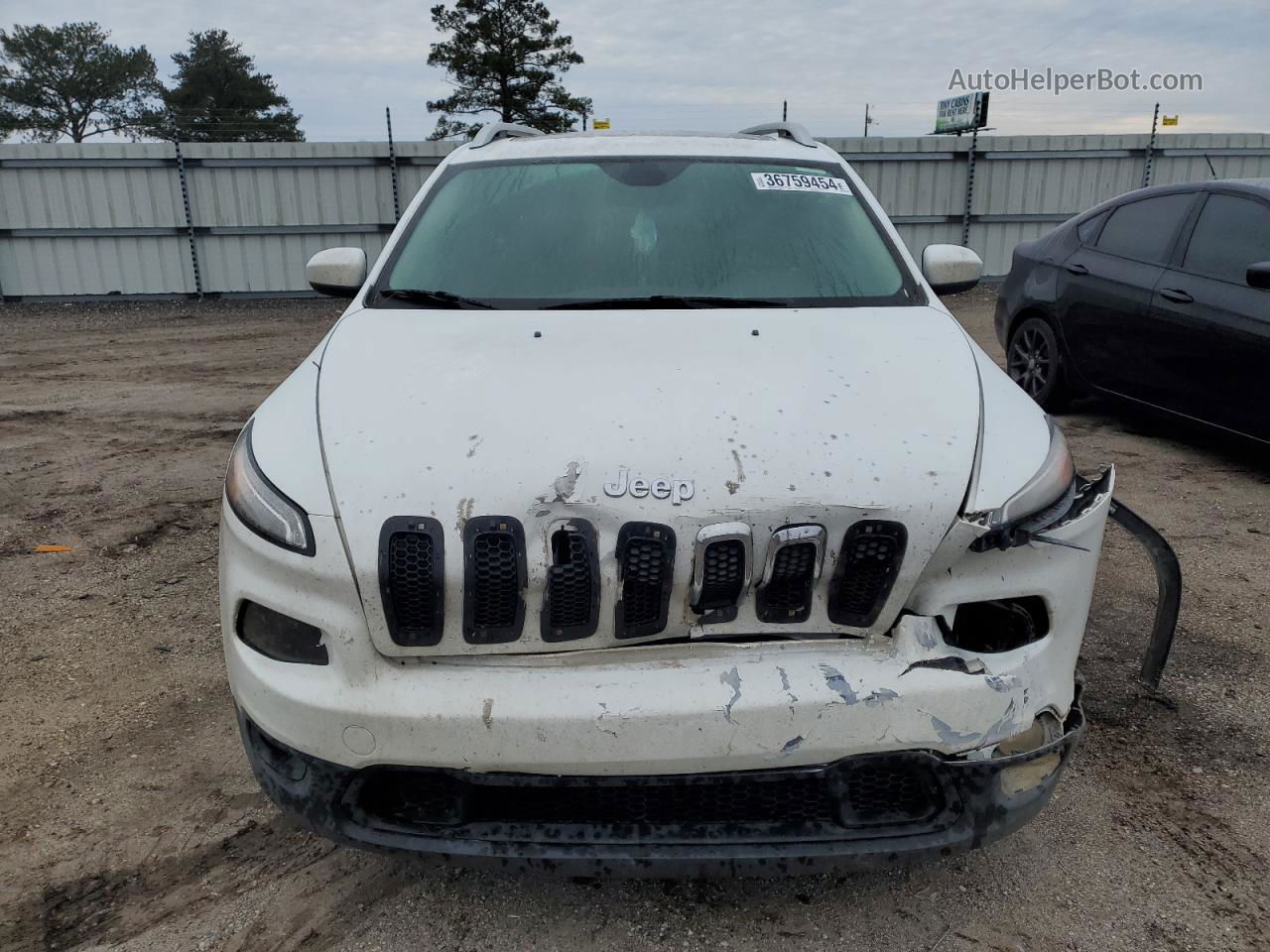 2014 Jeep Cherokee Trailhawk White vin: 1C4PJLBB8EW249550