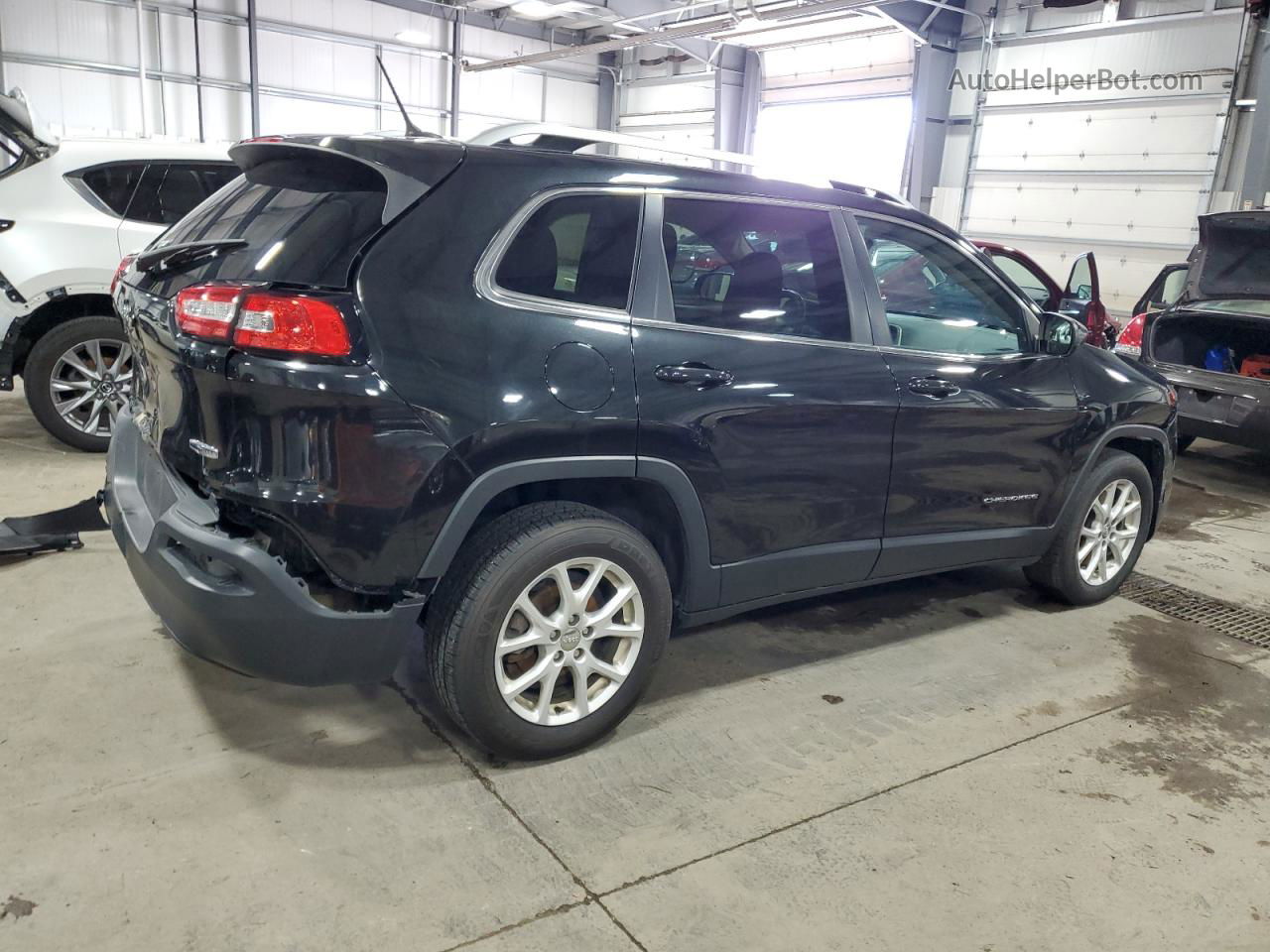 2014 Jeep Cherokee Latitude Black vin: 1C4PJLCB0EW148910