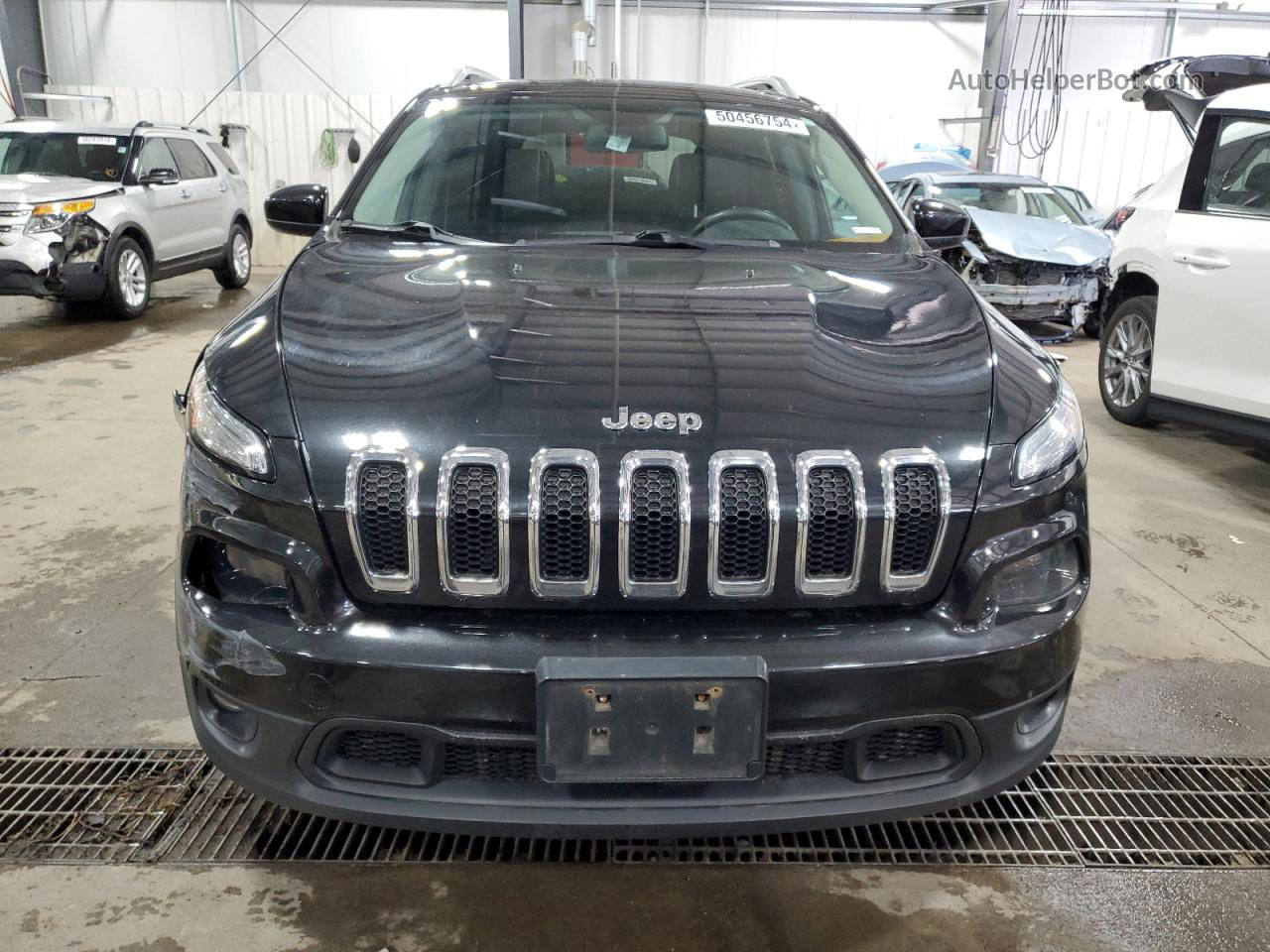 2014 Jeep Cherokee Latitude Черный vin: 1C4PJLCB0EW148910