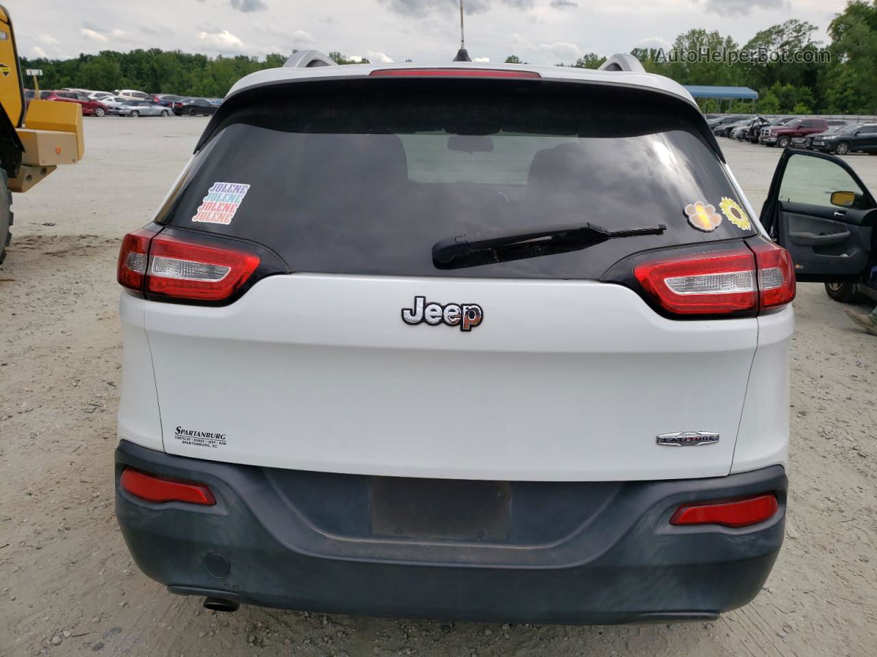 2014 Jeep Cherokee Latitude Белый vin: 1C4PJLCB0EW174309