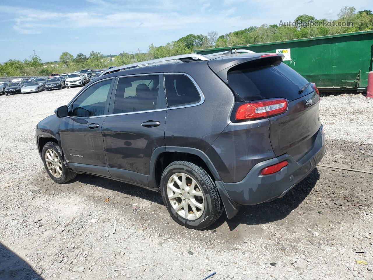 2014 Jeep Cherokee Latitude Gray vin: 1C4PJLCB0EW246433