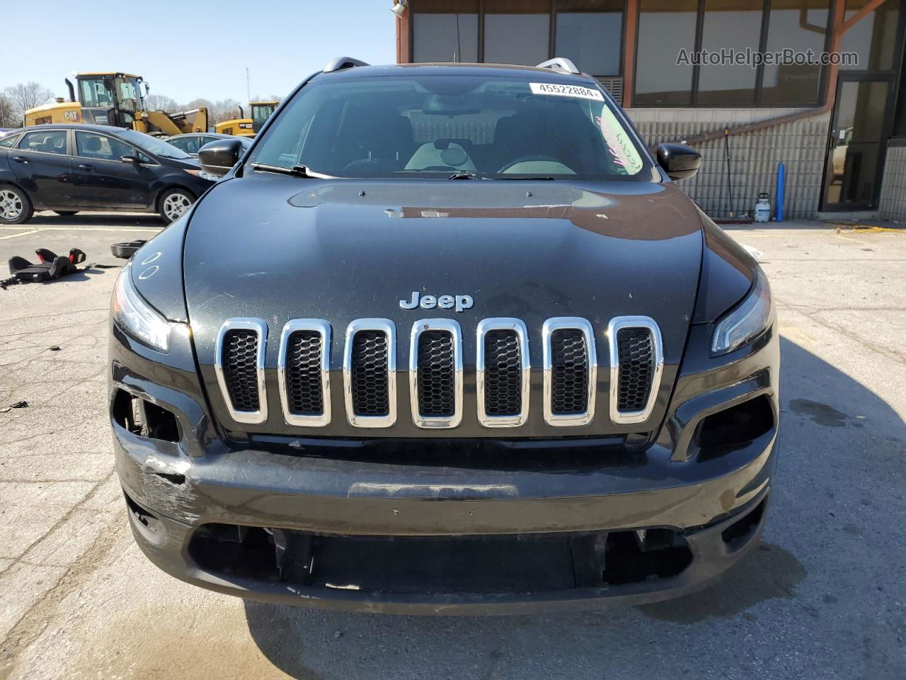 2015 Jeep Cherokee Latitude Черный vin: 1C4PJLCB0FW566174