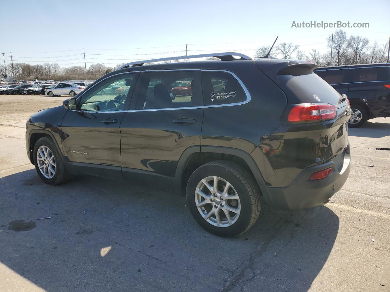 2015 Jeep Cherokee Latitude Black vin: 1C4PJLCB0FW566174