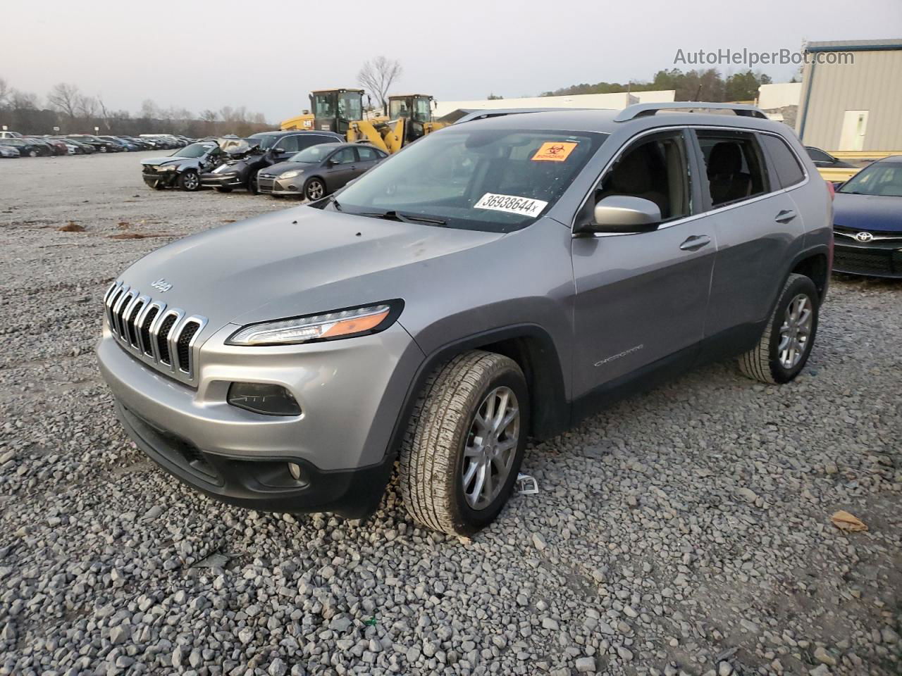 2016 Jeep Cherokee Latitude Gray vin: 1C4PJLCB0GW149137