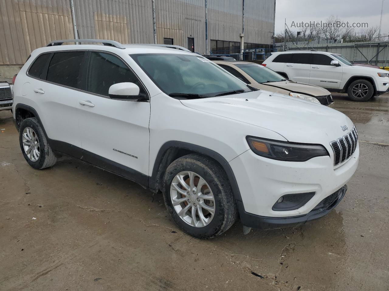 2019 Jeep Cherokee Latitude Белый vin: 1C4PJLCB0KD122749