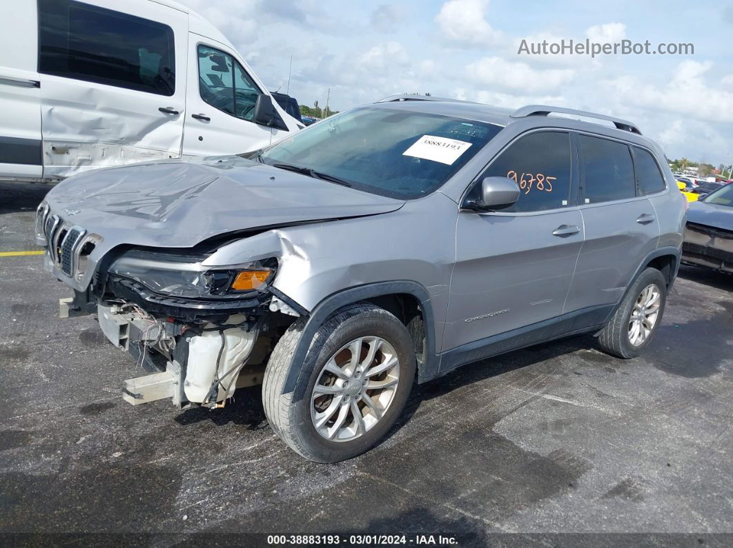 2019 Jeep Cherokee Latitude Fwd Silver vin: 1C4PJLCB0KD134366