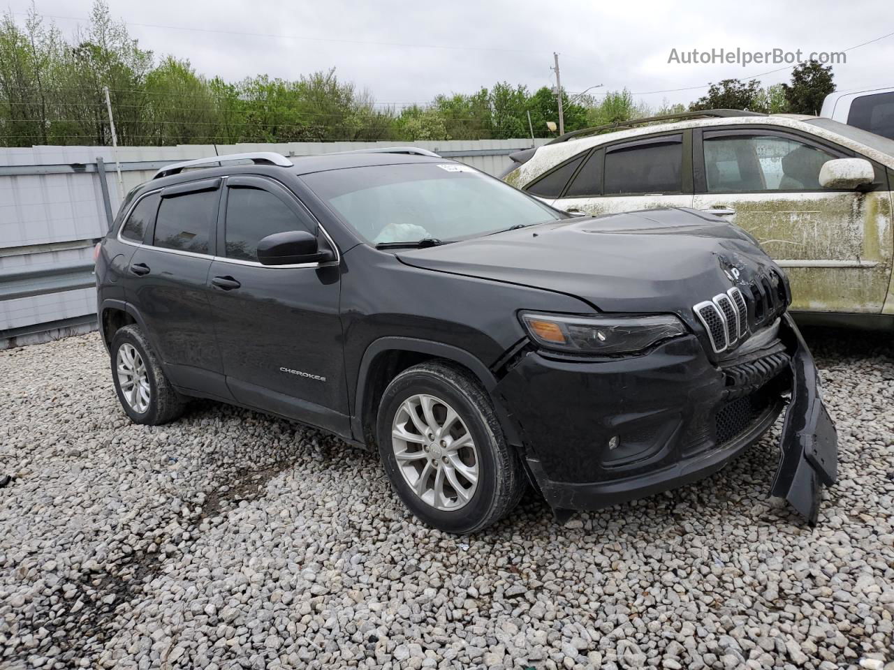 2019 Jeep Cherokee Latitude Black vin: 1C4PJLCB0KD221006