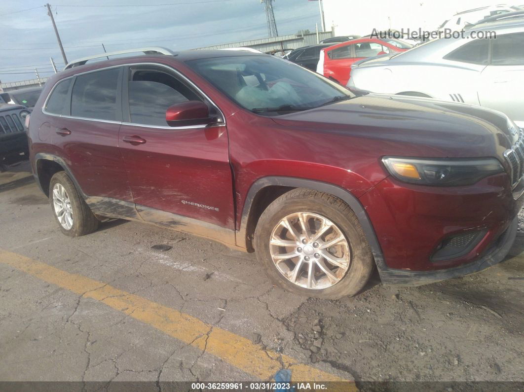 2019 Jeep Cherokee Latitude Red vin: 1C4PJLCB0KD366062