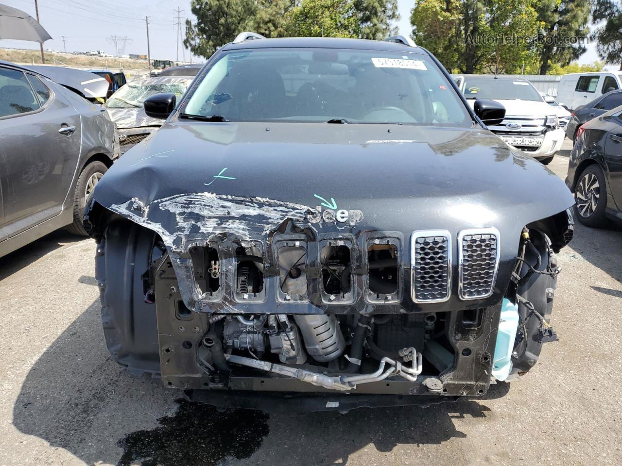 2019 Jeep Cherokee Latitude Black vin: 1C4PJLCB0KD455842