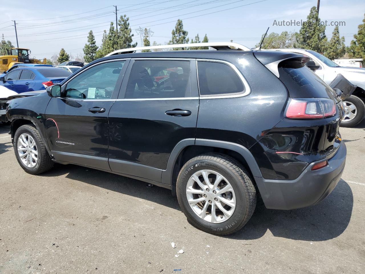 2019 Jeep Cherokee Latitude Black vin: 1C4PJLCB0KD455842