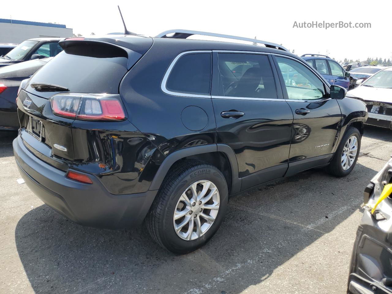 2019 Jeep Cherokee Latitude Black vin: 1C4PJLCB0KD455842