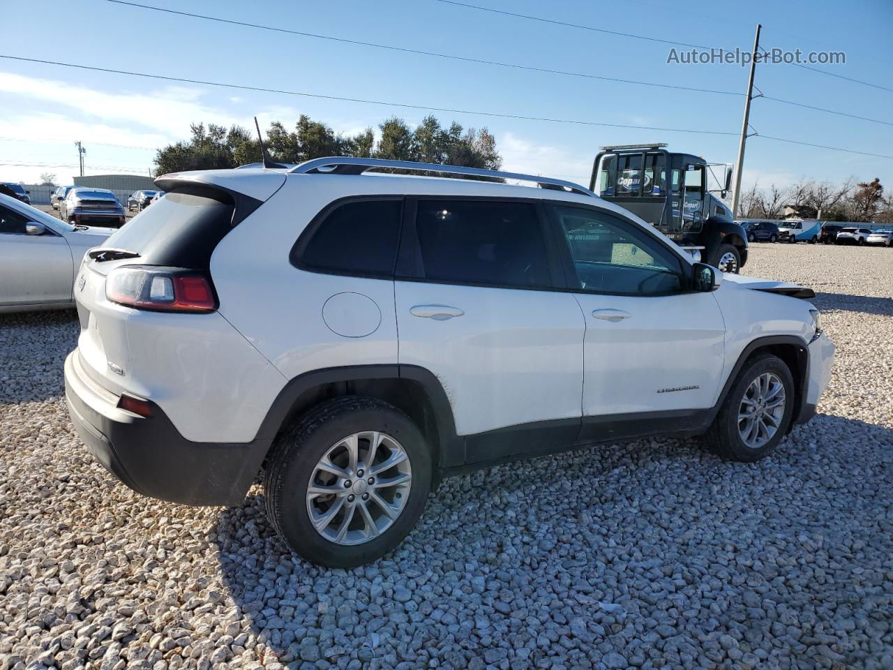 2021 Jeep Cherokee Latitude White vin: 1C4PJLCB0MD169685