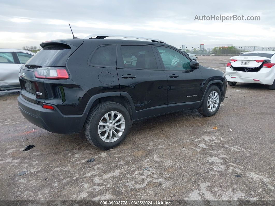 2021 Jeep Cherokee Latitude Fwd Black vin: 1C4PJLCB0MD195803