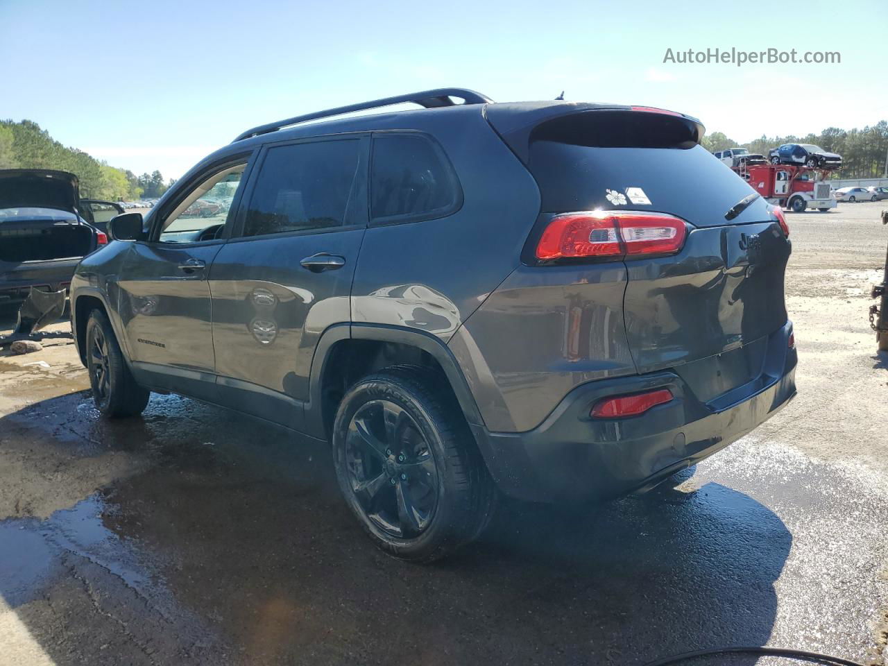 2015 Jeep Cherokee Latitude Gray vin: 1C4PJLCB1FW723467