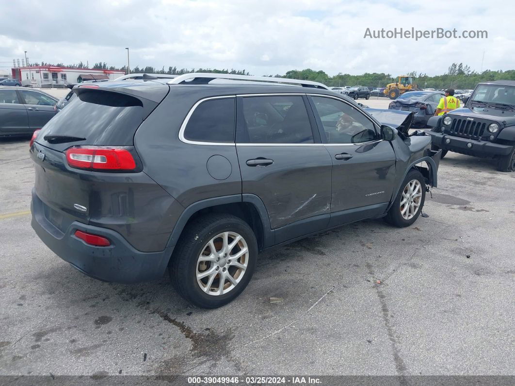 2015 Jeep Cherokee Latitude Gray vin: 1C4PJLCB1FW793390