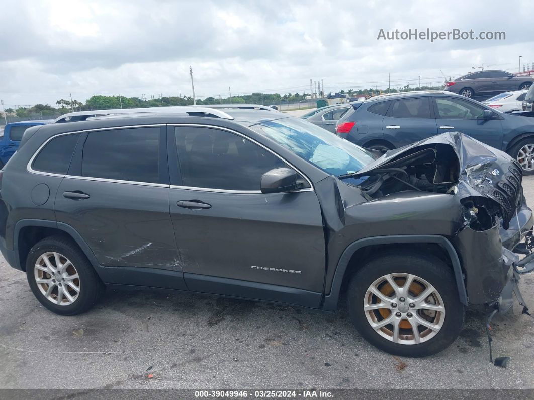 2015 Jeep Cherokee Latitude Gray vin: 1C4PJLCB1FW793390