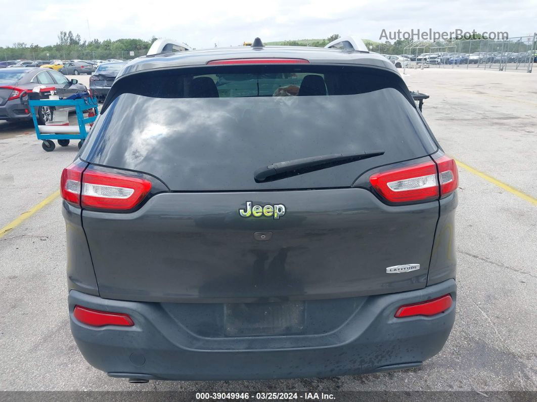 2015 Jeep Cherokee Latitude Gray vin: 1C4PJLCB1FW793390