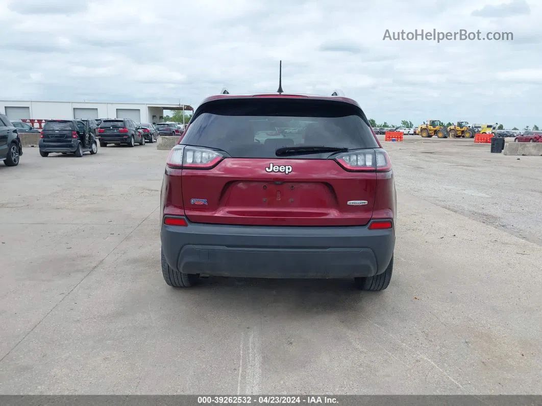 2019 Jeep Cherokee Latitude Fwd Maroon vin: 1C4PJLCB1KD203825