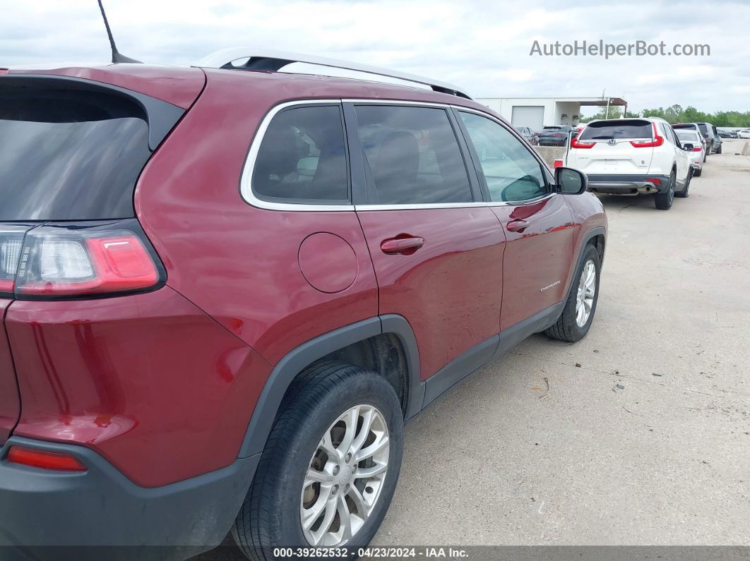 2019 Jeep Cherokee Latitude Fwd Maroon vin: 1C4PJLCB1KD203825