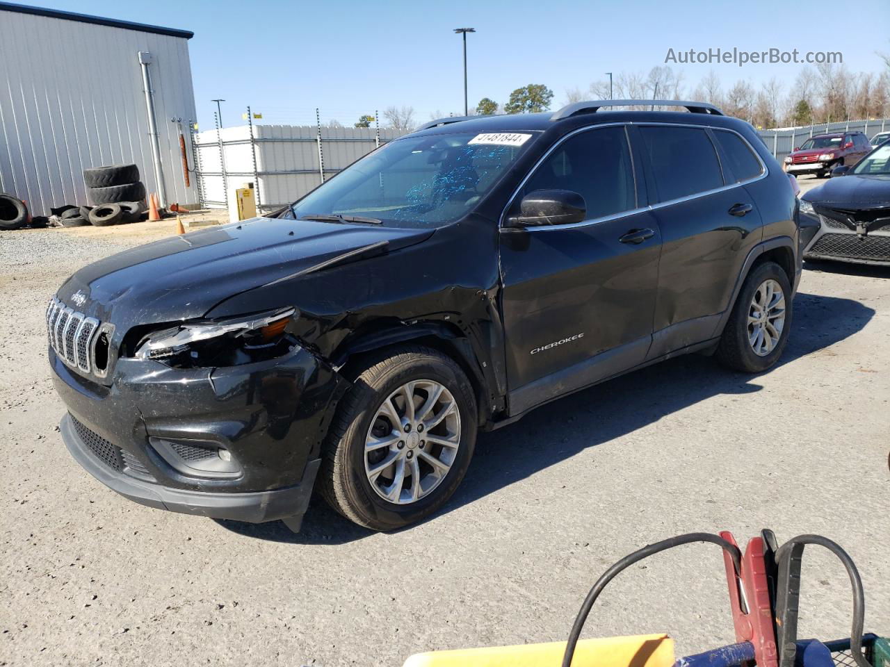 2019 Jeep Cherokee Latitude Black vin: 1C4PJLCB1KD221645